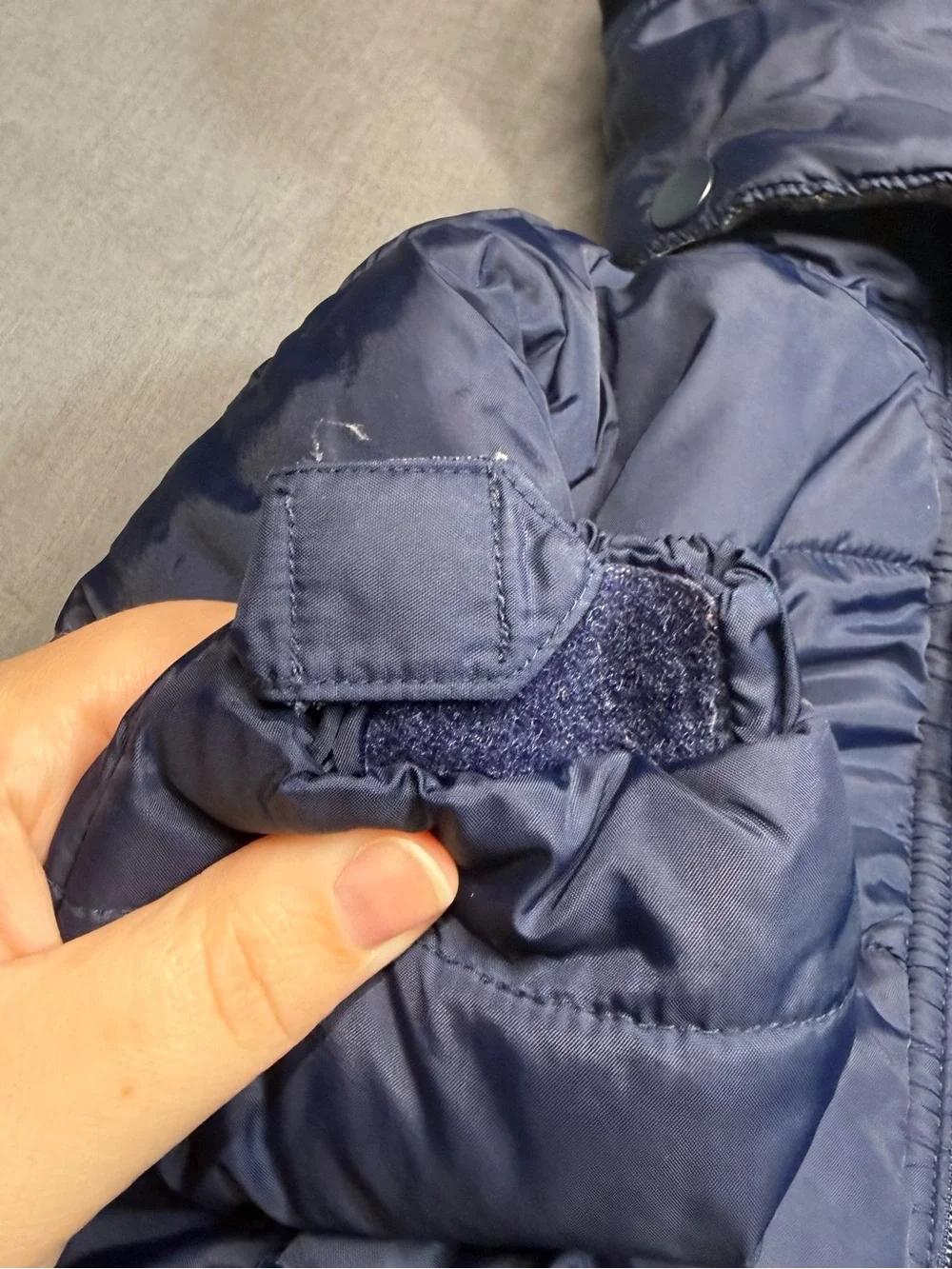 Navy Hooded Toddler Puffer Jacket
